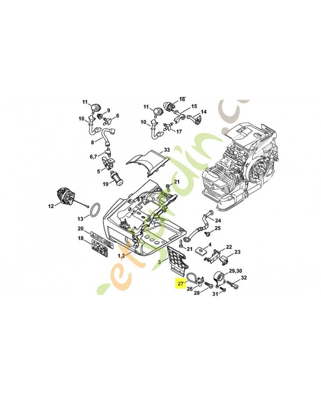 Oeillet 1129-352-5000 stihl