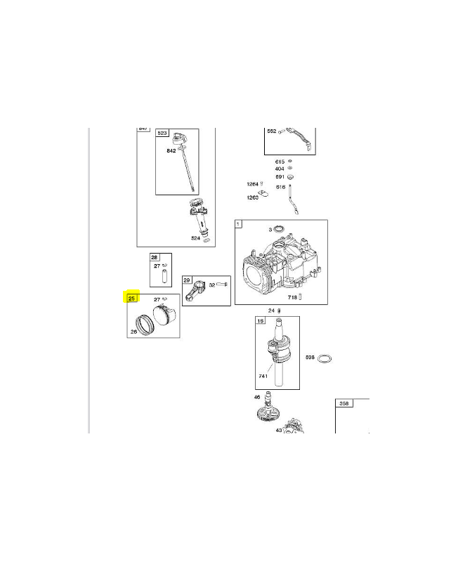 594099 Piston Briggs And Stratton Pièce Détachée Pour Moteur Thermique