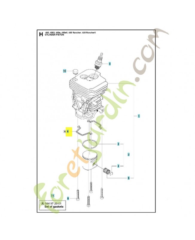 joint Pièce de détachée Husqvarna