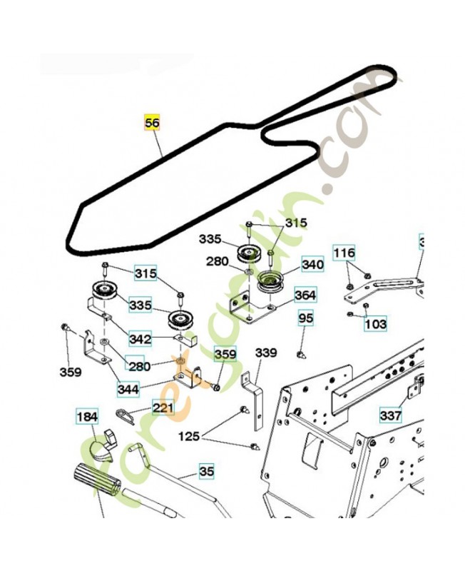 courroie Pièce de détachée Husqvarna