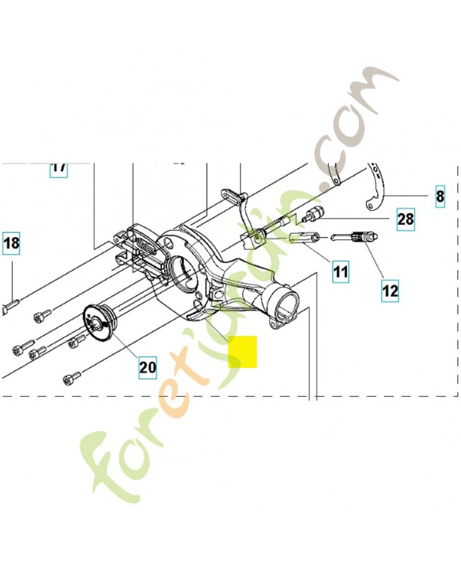 CARTER 579776301 Pièce détachée Husqvarna